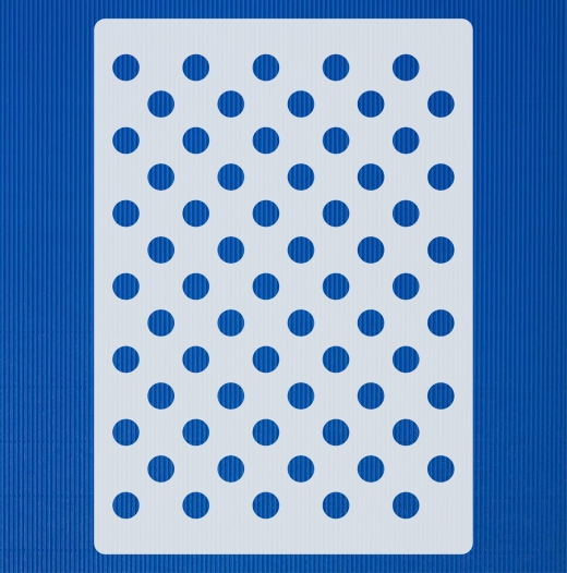 Muster-Schablone Kreise - Durchmesser von ca. Ø 1,5cm