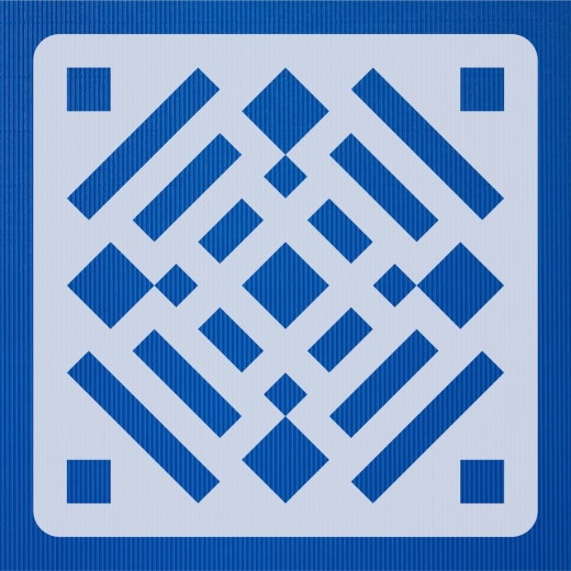 Geometrisches Muster Nr.02 | 20cm x 20cm - Schablonen für Fliese - Wand - Möbel|