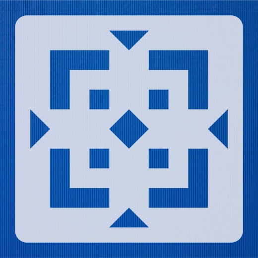 Geometrisches Muster Nr.04 | 20cm x 20cm - Schablonen für Fliese - Wand - Möbel|