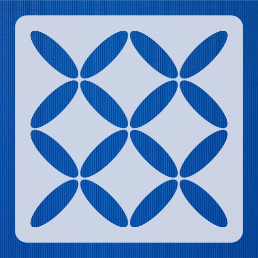 Geometrisches Muster Nr.05 | 20cm x 20cm - Schablonen für Fliese - Wand - Möbel|