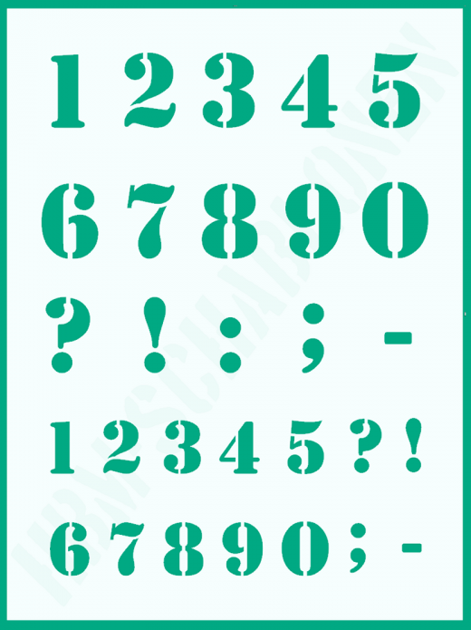 Einzel - Schablonen Buchstaben ● 6cm hoch Alphabet Druckbuchstaben