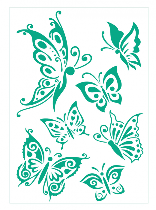 Motiv-Schablone Nr.3 Schmetterlinge