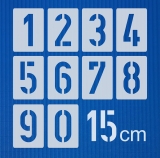 Einzelne Zahl 15cm hoch ● Zahlen-Schablonen einzelne Schablonen Nr. 35