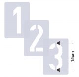Einzelne Zahl 15cm hoch ● Zahlen-Schablonen einzelne Schablonen Nr. 35