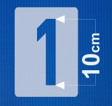 Einzelne Zahl 10cm hoch ● Zahlen-Schablonen ● einzelne Schablonen Nr. 35