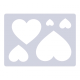 Motiv-Schablone 5 Herzen