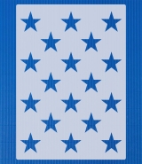 Muster-Schablone Sterne