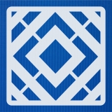 Geometrisches Muster Nr.01 | 15cm x 15cm - Schablonen für Fliese - Wand - Möbel|