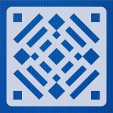 Geometrisches Muster Nr.02 | 10cm x 10cm - Schablonen für Fliese - Wand - Möbel|