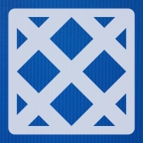 Geometrisches Muster Nr.03 | 10cm x 10cm - Schablonen für Fliese - Wand - Möbel|