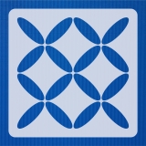 Geometrisches Muster Nr.05 | 20cm x 20cm - Schablonen für Fliese - Wand - Möbel|