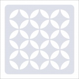 Geometrisches Muster Nr.06 | 20cm x 20cm - Schablonen für Fliese - Wand - Möbel|