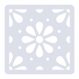 Blumen Muster Nr.08 | 15cm x 15cm - Schablonen für Fliese • Wand • Möbel