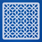 Blumen Muster Nr.09 | 15cm x 15cm - Schablonen für Fliese • Wand • Möbel