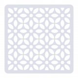 Blumen Muster Nr.09 | 20cm x 20cm - Schablonen für Fliese - Wand - Möbel|