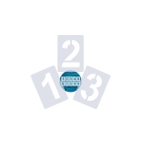 Zahlen 0-9 ● 10cm hoch ● Zahlen-Schablonen-Set Nr.4 ●10 einzelne Schablonen