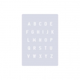 Druckbuchstaben ca. 1cm hoch ● Schrift-Schablone großes Alphabet Nr.35 ABC