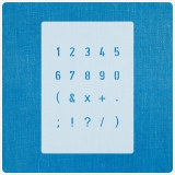 Schablone Zahlen Ziffernhöhe 1cm hoch ● Nr.35