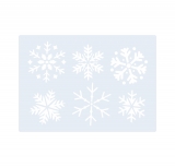 Motiv Schablone ● Schablone Schneeflocken ca.  7cm - 9cm groß ● Eiskristalle