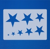 Motiv-Schablone kleine Sterne