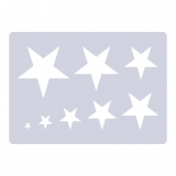 Motiv-Schablone kleine Sterne