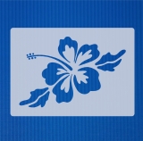 Schablone Motiv  Hibiskus Blüte