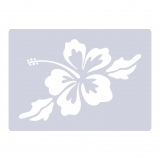 Schablone Motiv  Hibiskus Blüte