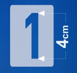 Zahlen 4cm hoch ● Zahlen-Schablonen-Set Nr.35 ● 10 einzelne Schablonen 0-9