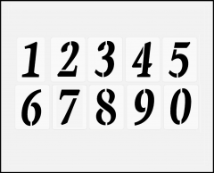 Schrift-Schablone großes Alphabet ● ABC Kursiv, ca. 1cm hoch