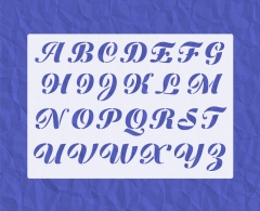 Schrift-Schablone großes Alphabet ca. 3cm Alphabet Buchstaben Nr.24