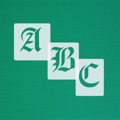 Alte Schrift Buchstaben groß einzelne Schablonen ca.10cm hoch Schrift-Schablonen-Set Nr.30