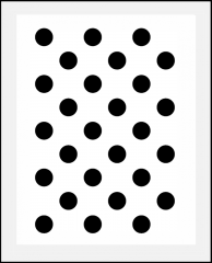 Muster-Schablone Kreise Nr.3 für Hintergründe auf Wand - Möbel oder Textilien