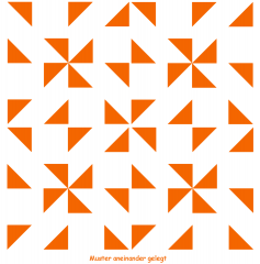 Geometrisches Muster Nr.01 | 10cm x 10cm - Schablonen für Fliese - Wand - Möbel|