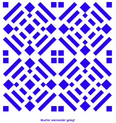 Geometrisches Muster Nr.02 | 10cm x 10cm - Schablonen für Fliese - Wand - Möbel|