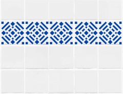 Geometrisches Muster Nr.02 | 10cm x 10cm - Schablonen für Fliese - Wand - Möbel|
