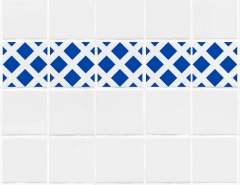 Geometrisches Muster Nr.03 | 20cm x 20cm - Schablonen für Fliese - Wand - Möbel|