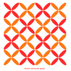 Geometrisches Muster Nr.05 | 10cm x 10cm - Schablonen für Fliese - Wand - Möbel|