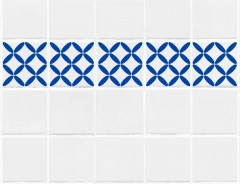 Geometrisches Muster Nr.05 | 20cm x 20cm - Schablonen für Fliese - Wand - Möbel|