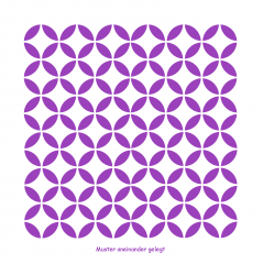 Geometrisches Muster Nr.06 | 10cm x 10cm - Schablonen für Fliese - Wand - Möbel|