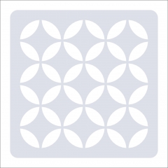 Geometrisches Muster Nr.06 | 20cm x 20cm - Schablonen für Fliese - Wand - Möbel|