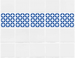 Geometrisches Muster Nr.06 | 20cm x 20cm - Schablonen für Fliese - Wand - Möbel|