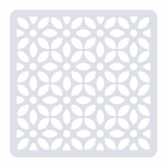 Blumen Muster Nr.09 | 20cm x 20cm - Schablonen für Fliese - Wand - Möbel|