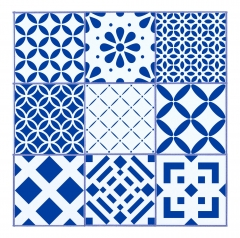 Blumen Muster Nr.09 | 20cm x 20cm - Schablonen für Fliese - Wand - Möbel|