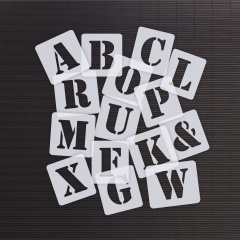 Buchstaben 7cm hoch ● Schrift-Schablonen-Set Nr.5 ● 30 einzelne Schablonen