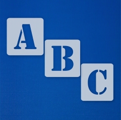 Schablonen-Set Buchstaben Nr.5 ● ab 8,95 EUR ● 30 einzelne Schablonen ● in vielen Größen
