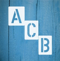 Einzel - Schablonen Buchstaben 15cm hoch ● Alphabet Druckbuchstaben