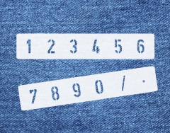 Zahlen 0-9 ca. 2cm hoch Zahlen-Schablone Nr.35