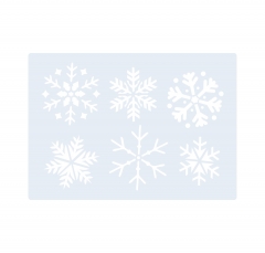 Motiv Schablone ● Schablone Schneeflocken ca.  7cm - 9cm groß ● Eiskristalle
