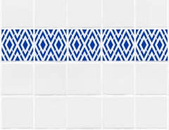Orientalisches Muster Nr.09 | 20cm x 20cm - Schablonen für Fliese - Wand - Möbel|
