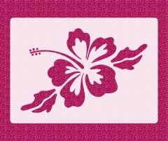 Motiv-Schablone ● Hibiskus Blüte